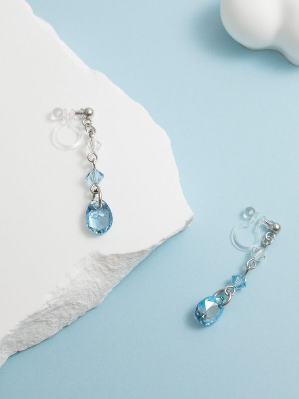 tohu-invisible-clip-on-earrings-crystal-d001b-blue1 澄海.無痛耳夾