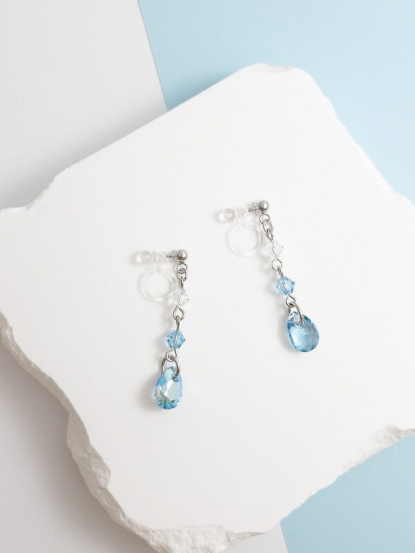 tohu-invisible-clip-on-earrings-crystal-d001b-blue5 澄海.無痛耳夾