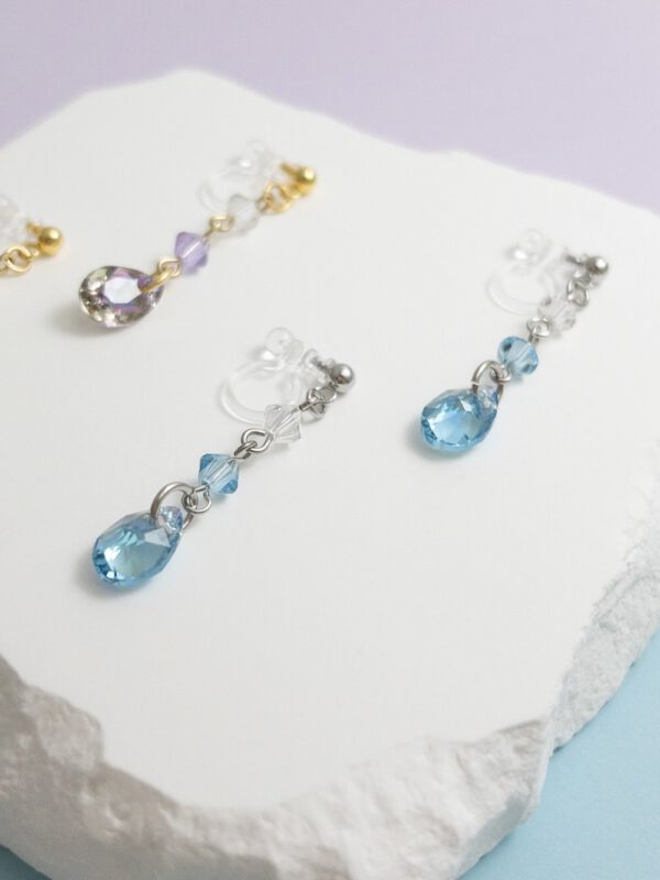 tohu-invisible-clip-on-earrings-crystal-d001b-blue6 澄海.無痛耳夾