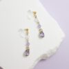 tohu-invisible-clip-on-earrings-crystal-d001l-purple1 人魚.無痛耳夾
