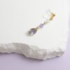 tohu-invisible-clip-on-earrings-crystal-d001l-purple3 人魚.無痛耳夾