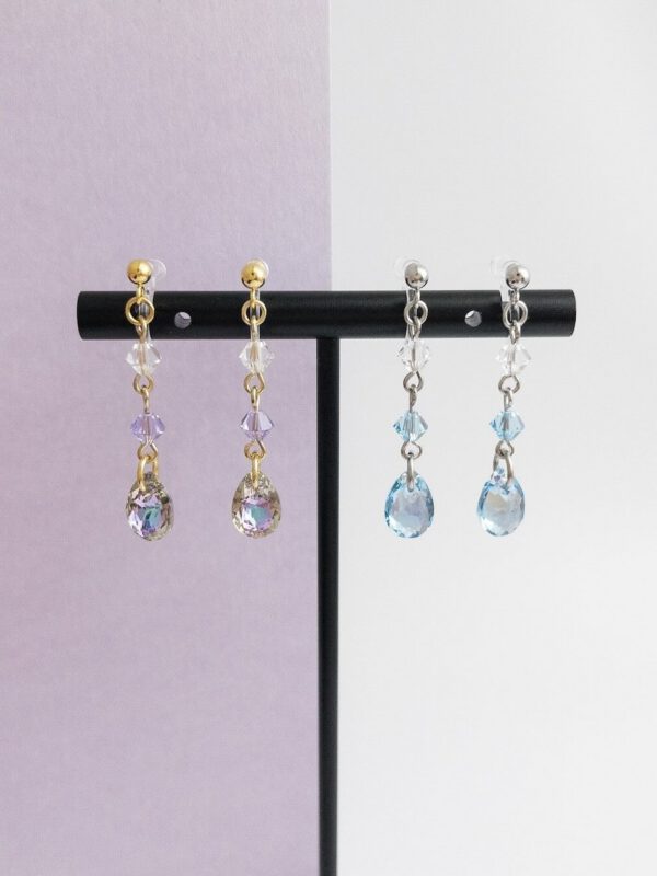 tohu-invisible-clip-on-earrings-crystal-d001l-purple8 澄海.無痛耳夾