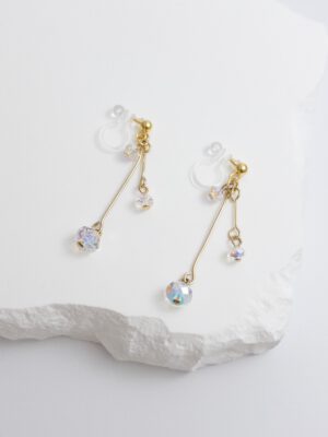 tohu-invisible-clip-on-earrings-crystal-d003g-gold2 瀑布.無痛耳夾