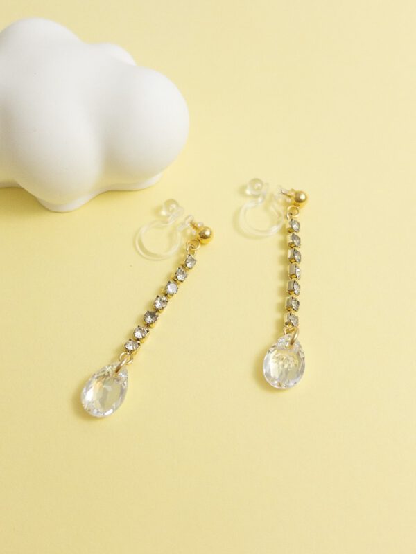 tohu-invisible-clip-on-earrings-crystal-d004g-gold1 極光.無痛耳夾