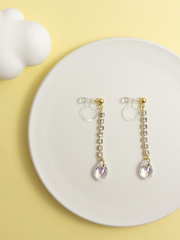tohu-invisible-clip-on-earrings-crystal-d004g-gold4 極光.無痛耳夾