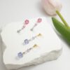 tohu-invisible-clip-on-earrings-crystal-s001l-lavender-cube13 櫻花方糖・無痛耳夾 - 薰衣草紫