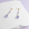 tohu-invisible-clip-on-earrings-crystal-s001l-lavender-cube17 櫻花方糖・無痛耳夾 - 薰衣草紫