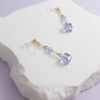 tohu-invisible-clip-on-earrings-crystal-s001l-lavender-cube18 TOHU 薰衣草紫奧地利水晶無痛隠形日式樹脂耳夾香港手作飾品