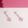 tohu-invisible-clip-on-earrings-crystal-s004p-pink-heart4 粉櫻告白.無痛耳夾