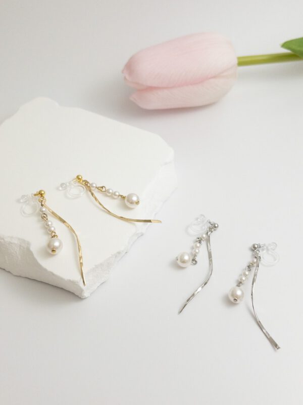 tohu-invisible-clip-on-earrings-pearl-d006g-gold7 銀河・無痛耳夾